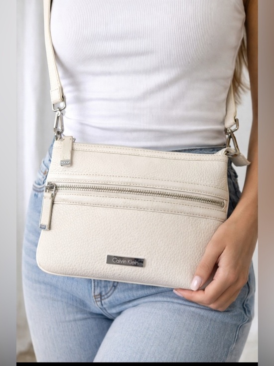 Calvin Klein Handbags - Calvin Klein Cream Shoulder Bag with Elegant Design